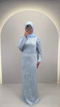 Robe de soirée Esmiya bleue