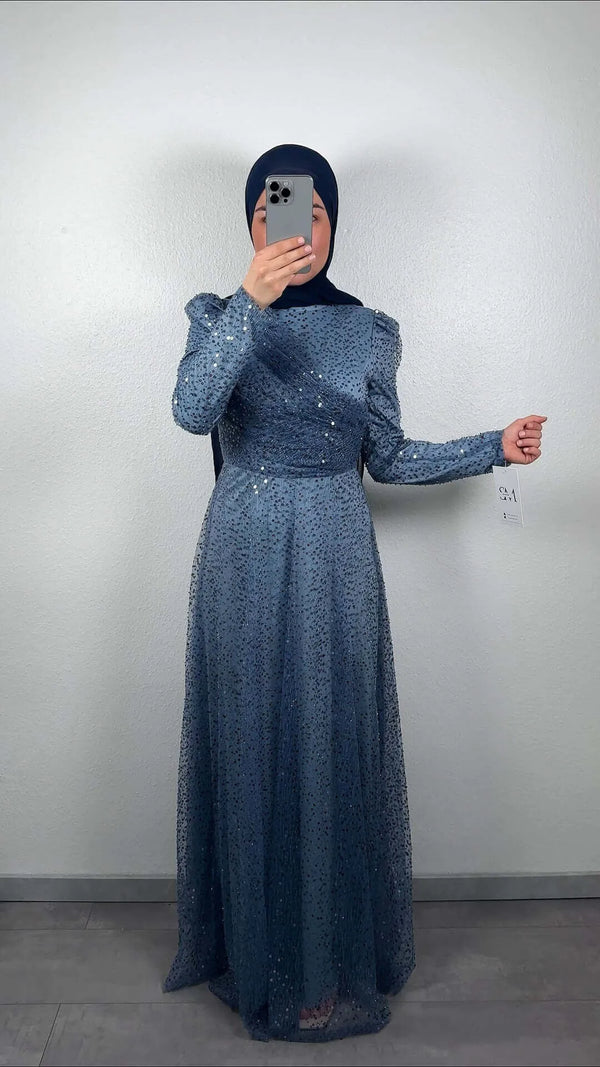 Asya Abendkleid Blau - Semode