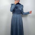 Asya evening dress blue