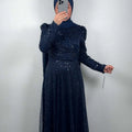 Asya evening dress dark blue