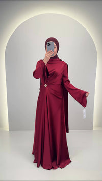 Ilka Evening dress Burgundy