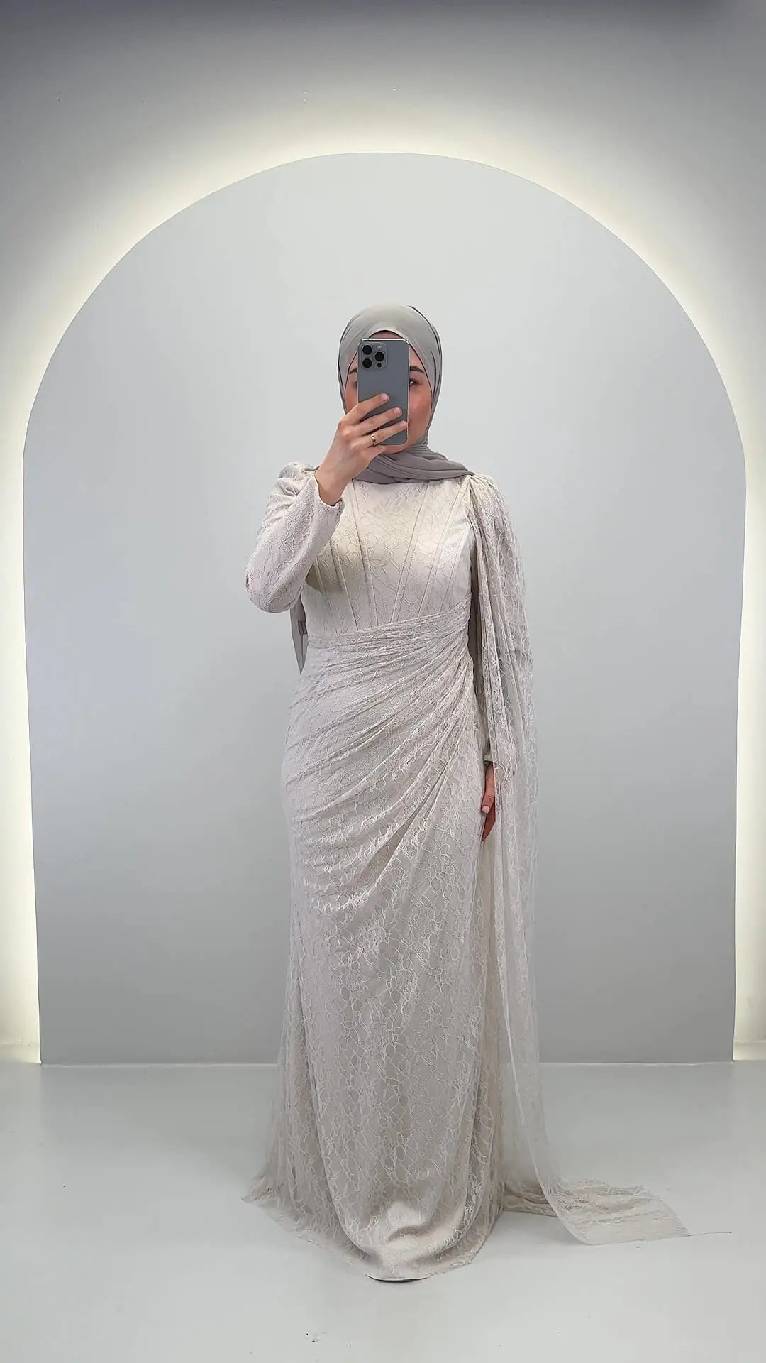 Emiya Robe de soirée Beige