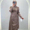 Leyla Abendkleid Taupe