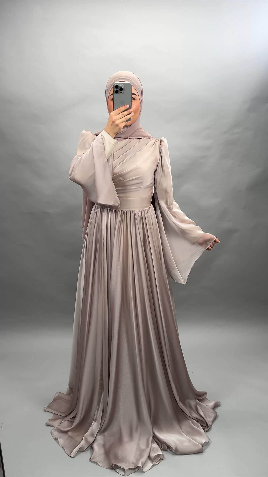 Medina evening dress beige