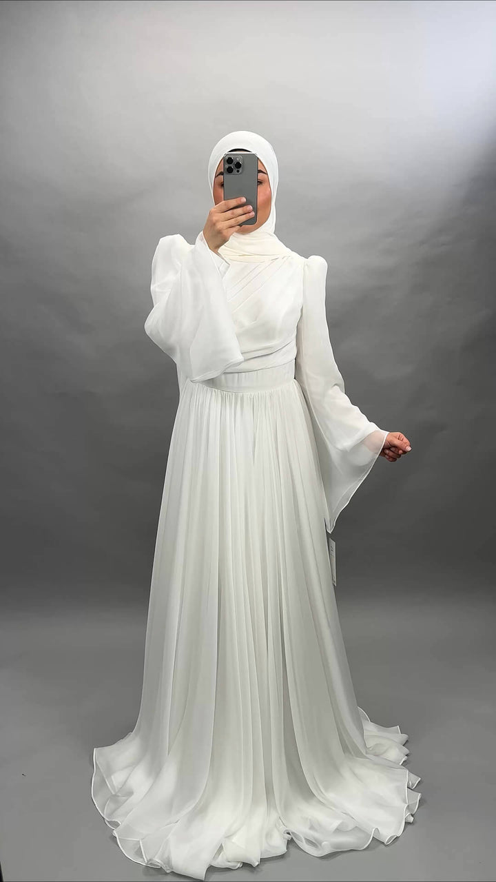 Medina evening dress white