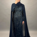 Meyra evening dress dark blue