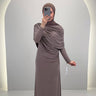 Robe de Soirée Miana Taupe