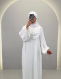 Misa Abaya Set mit Khimar Weiß