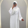 Misa Abaya Takım Khimar Beyaz