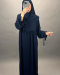 Mila Abaya Set Khimar dark blue