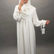 Mila Abaya Set mit Khimar Weiß