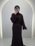 Robe de soirée Minara Marron