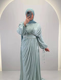 Robe de soirée Meslina Menthe
