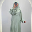Ensemble Abaya Hifaya avec Khimar Menthe