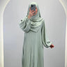 Ensemble Abaya Hifaya avec Khimar Menthe