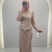 Miyasa Abendkleid Beige 01