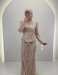 Miyasa Abendkleid Beige 01