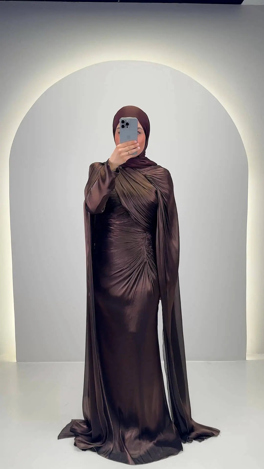 Emira Evening dress Brown