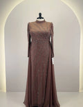 Nayla Robe de soirée taupe