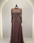 Nayla Abendkleid Taupe