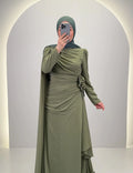 Robe de soirée Nila verte