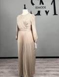 Robe de soirée Ponti Beige