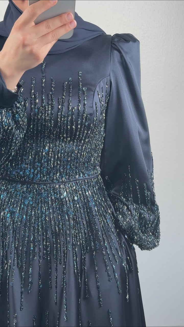 Yüsray Abendkleid Dunkelblau