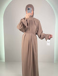 Riya Robe de Soirée Taupe