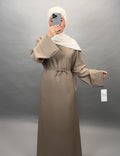 Classy Elbise Bej 01