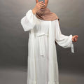 Senem Abaya blanc