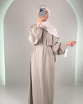 Sera Musselin Kleid Beige