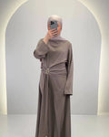 Arami Abendkleid Taupe