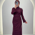 Robe de soirée Tuyana Bordeaux