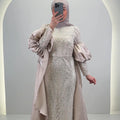 Robe de soirée Tias Beige