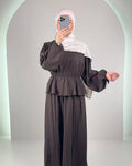 Mirza Zweiteiler Braun
