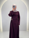 Arami Robe de Soirée Bordeaux