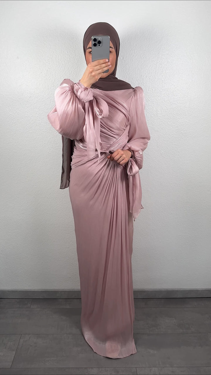 Yildiz evening dress rose